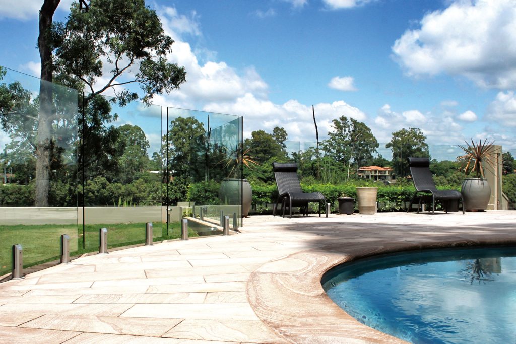 Glass pool fencing